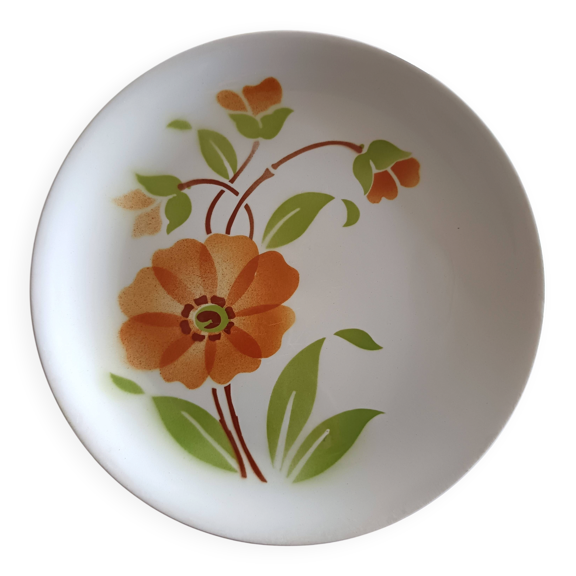 4 vintage plates MOULIN DES LOUPS