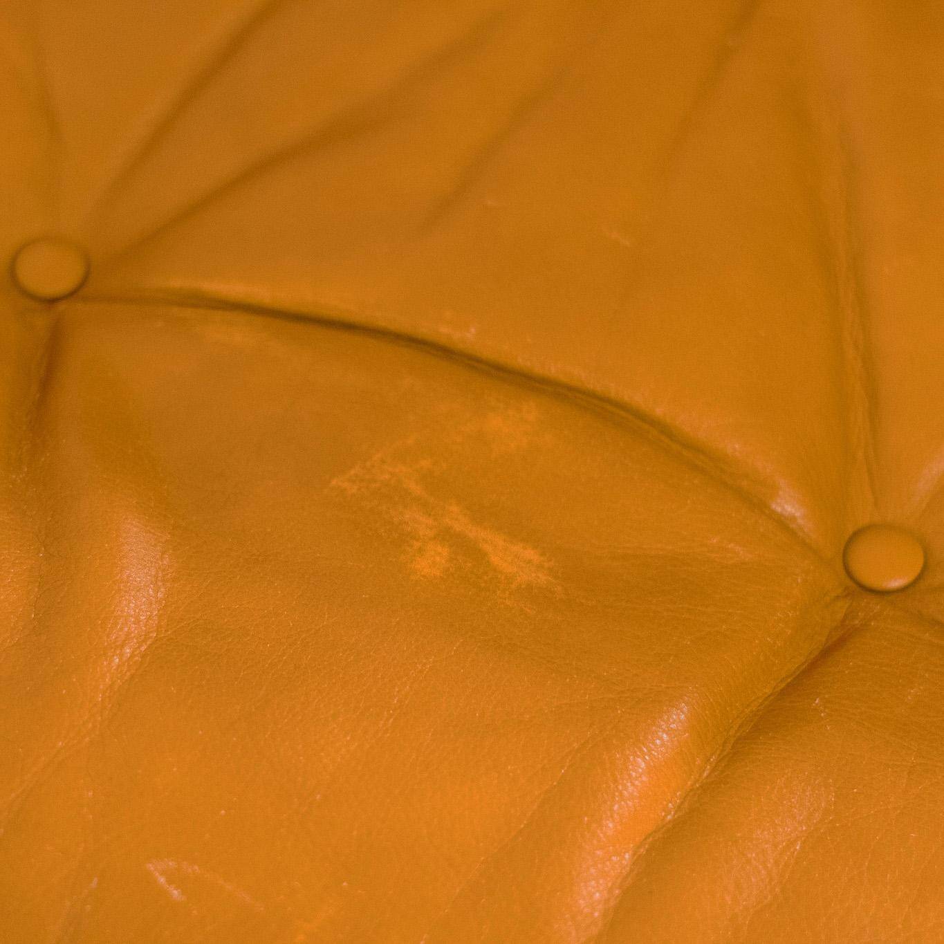 1970 Vintage Coronado Brown Leather Armchairs by Tobia Scarpa for C&B Italia