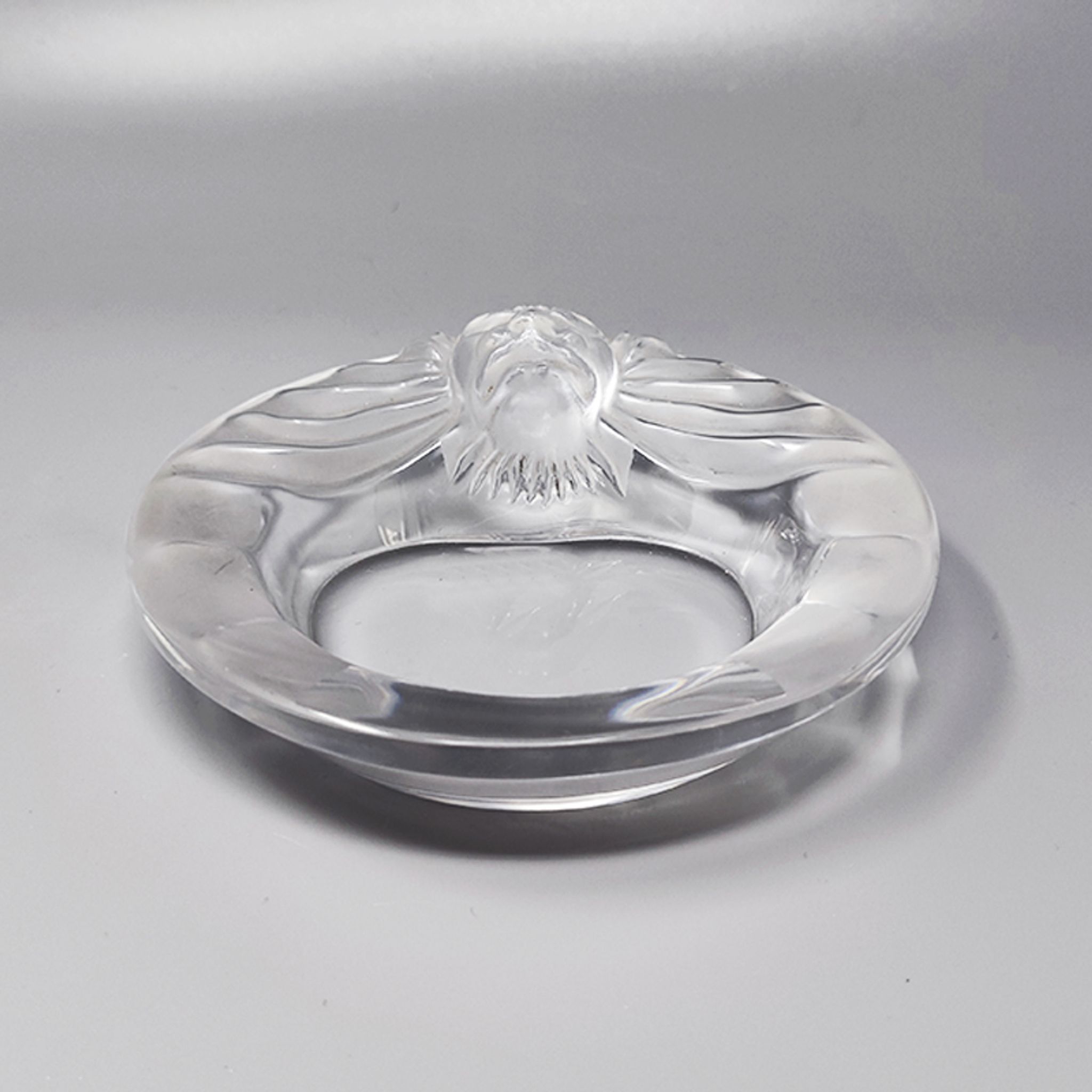 1970s Smoking Set  by Lalique. Signed on The Bottom. Made in France