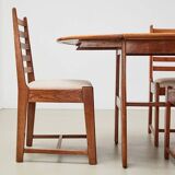 Rare Dining Set by Bas van Pelt for My Home Netherlands 1940s