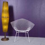 Totem floor lamp from the 60s in yellow granite methacrylate.