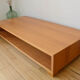 Coffee table Ecart International by Andrée Putman model "crossing" oak wood