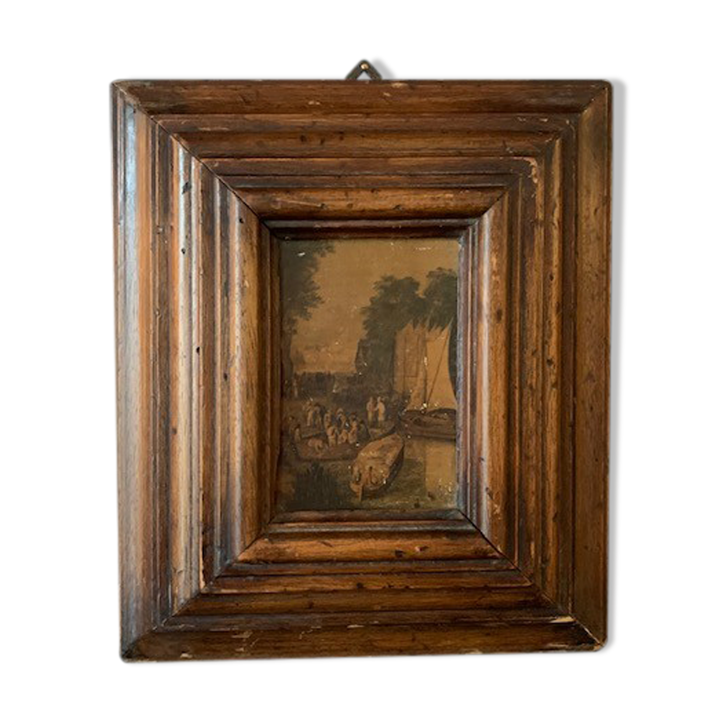 Vintage wooden Huguenot frame