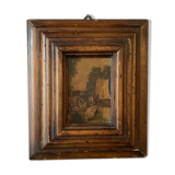 Vintage wooden Huguenot frame