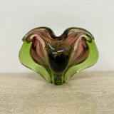 Mid century Murano glass bowl , 1970s