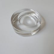 Val Saint Lambert cendrier en cristal vintage 1970
