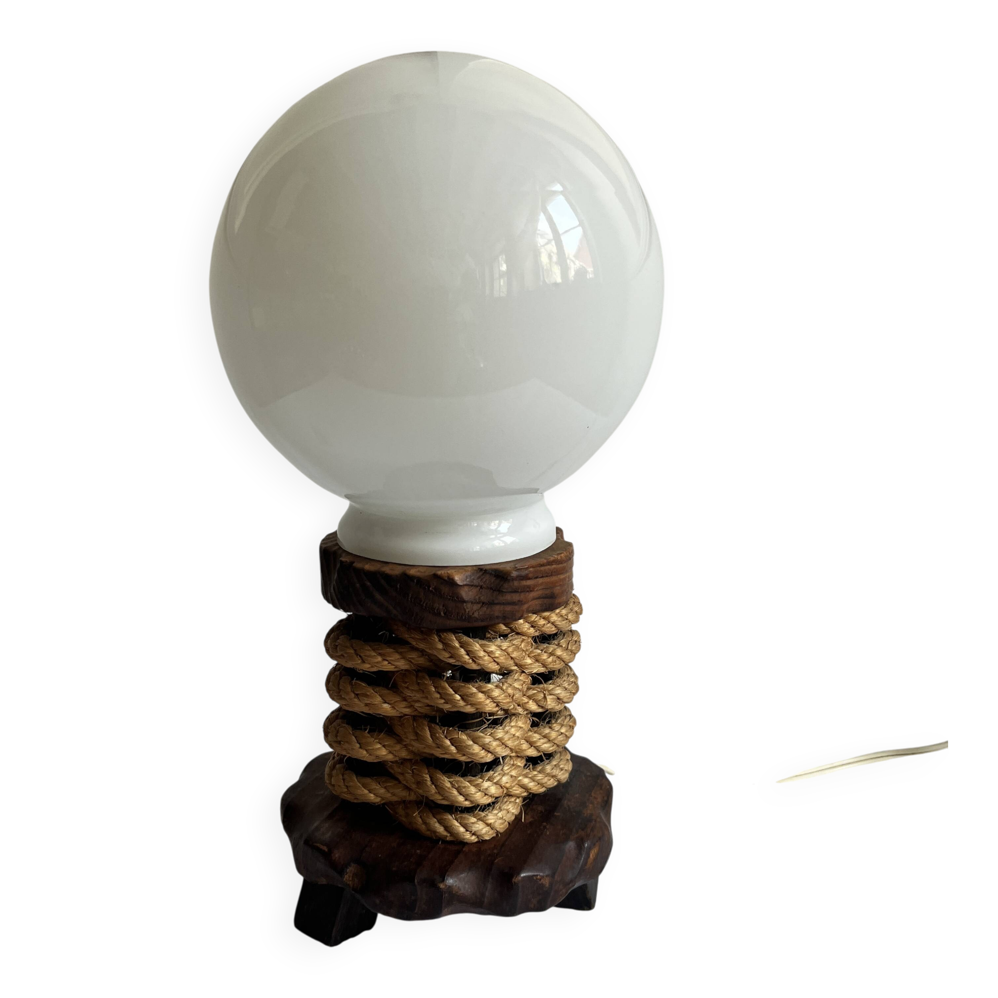 Opaline ball lamp