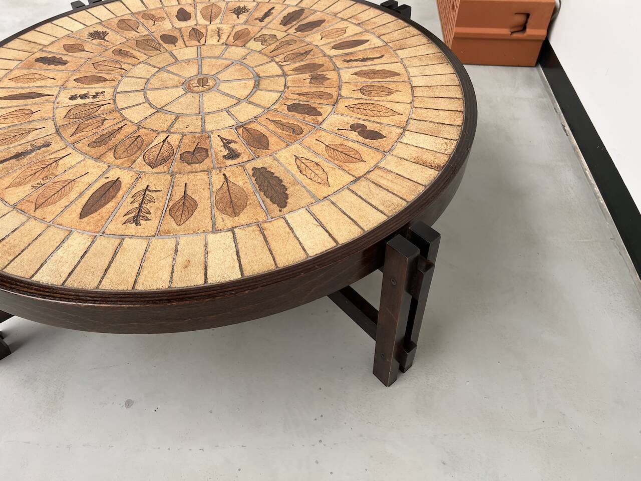 Coffee table "Les Herbiers" by Roger Capron