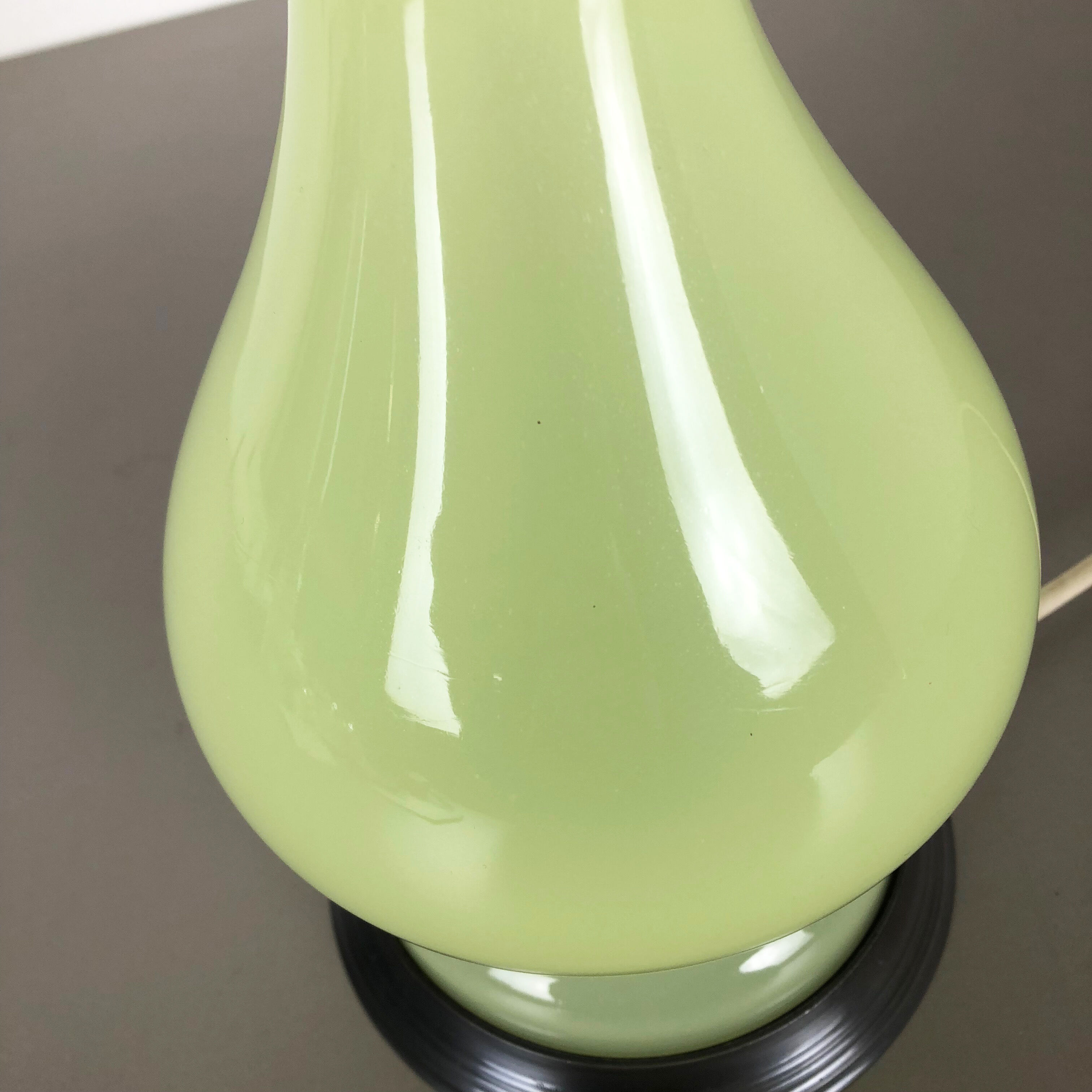 Murano glass "lime" table light by Cenedese Vetri, 1960s