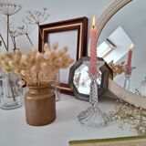 Vintage glass candle holder