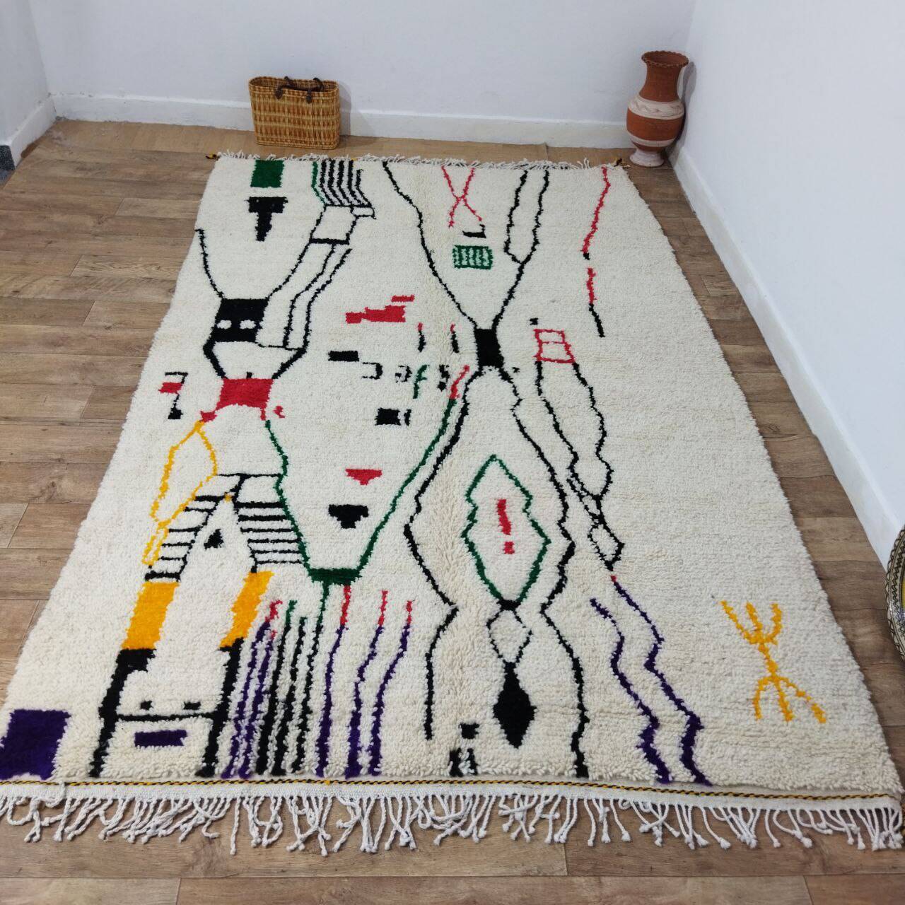 Handmade Moroccan Berber rug 315 X 190 CM