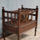 English mahogany magazine rack, late 19th century