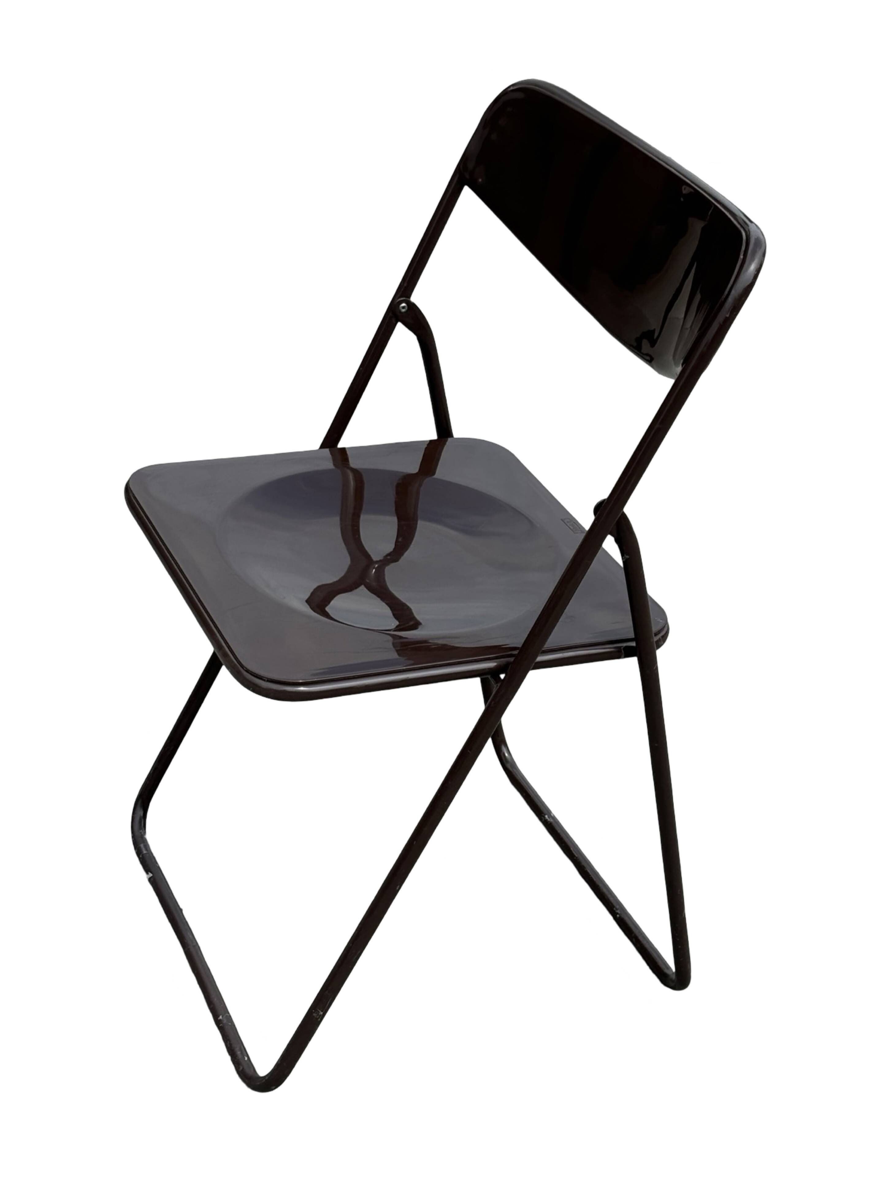 Vintage Ted Folding chairs Niels Gammelgaard for Ikea - Set of four - in Dark Brown