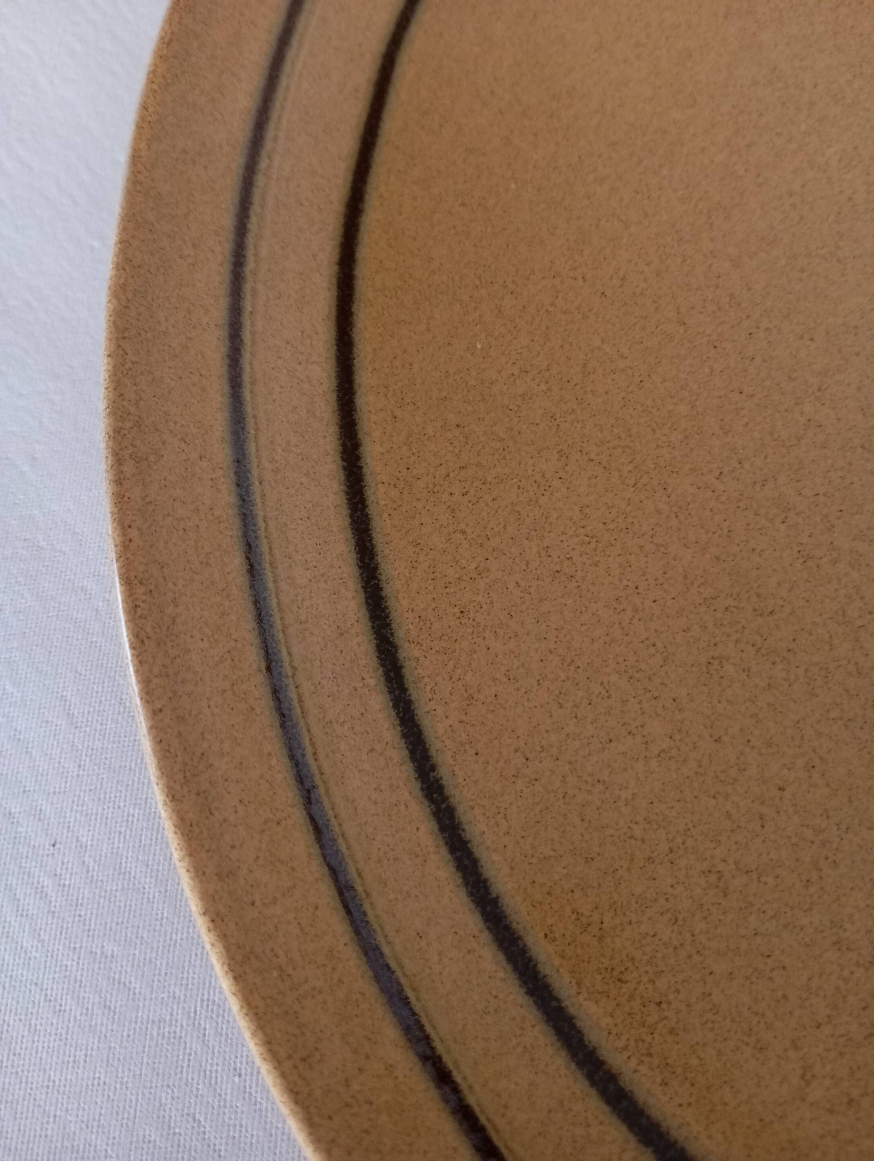 Oval dish Sarreguemines "Chaumière"