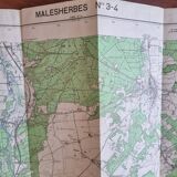 Old map of Malesherbes 3-4 - 1/25000th (1970)