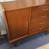 Commodity with 4 drawers and 1 vintage wooden door from the 1950s