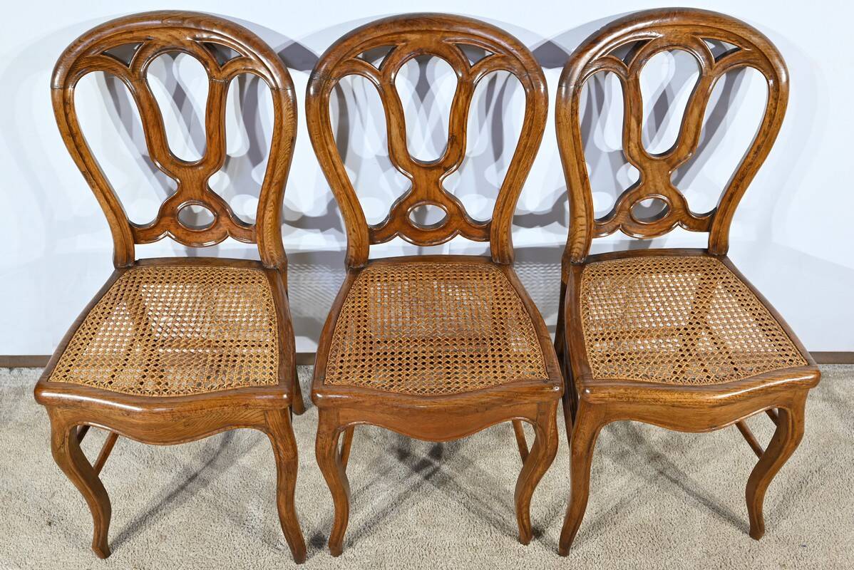 Oak Chairs, Louis Philippe Period – Mid-19th Century