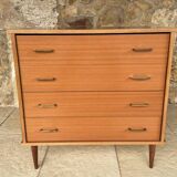 Vintage chest of drawers, 4 drawers, circa 1960s