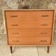 Commode vintage, 4 tiroirs, circa 1960s