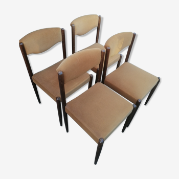 4 Chaises fauteuils 1970 Vintage
