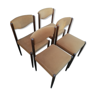 4 Chaises fauteuils 1970 Vintage