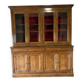Bibliothèque sur buffet 2 corps, 4 portes