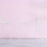Giandomenico Belotti 7 white Spaghetti bar stools by Fly Line