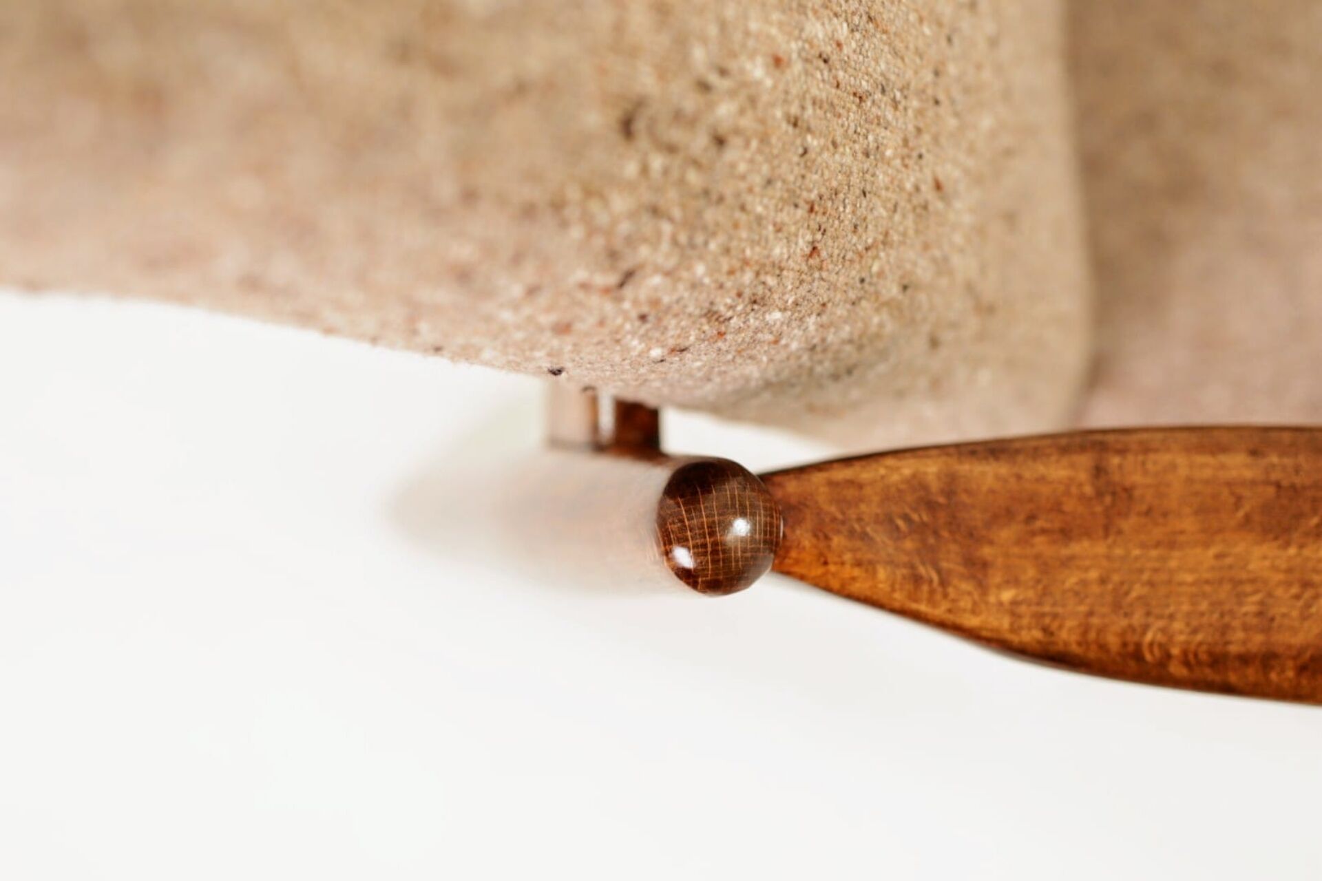 Vintage Armchair by Edmund Homa GFM 64, Tweed Upholstery, Poland, 1960