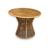 Large rattan garden table