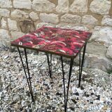 Pink jungle formica coffee table