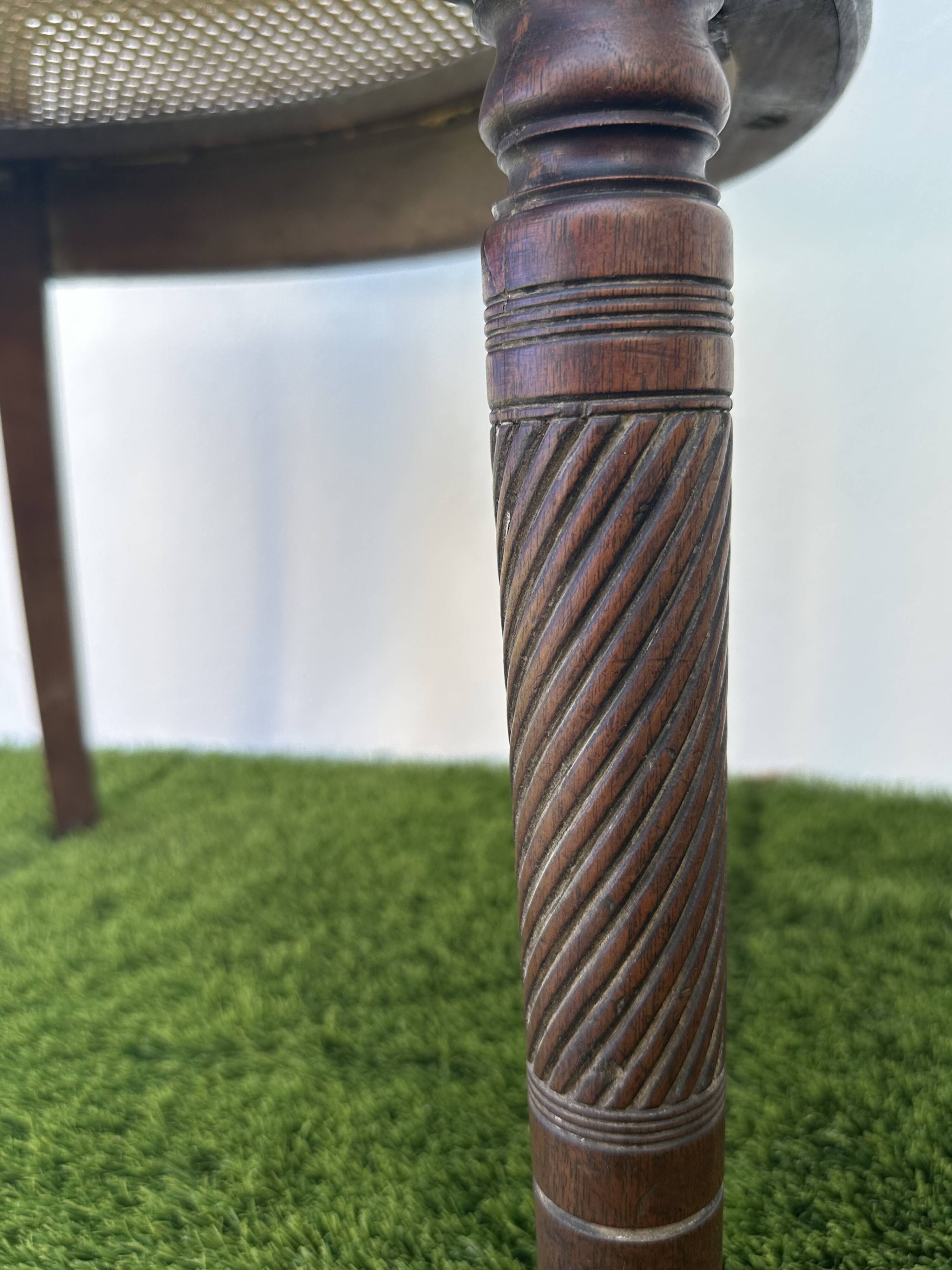 Napoleon III office chair in solid wood