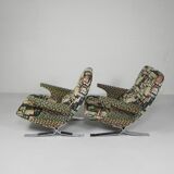 Set of 2 armchairs, model Copenhague, Francois Letourneur, 1960s