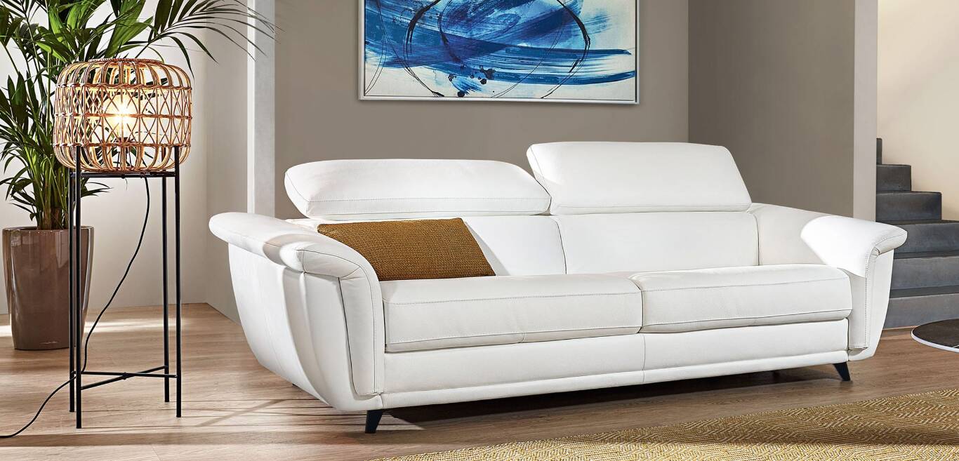 CANAPÉ-LIT COUCHAGE 140 CM 100% CUIR