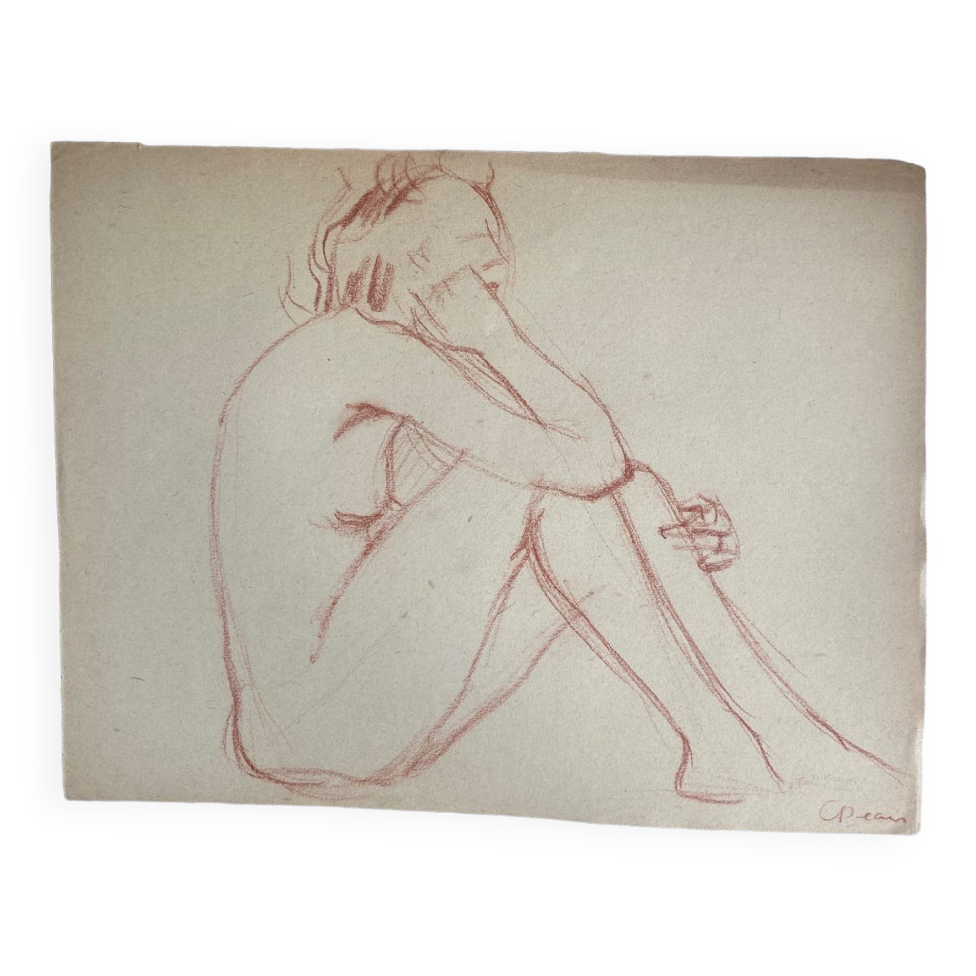 Female nude drawing