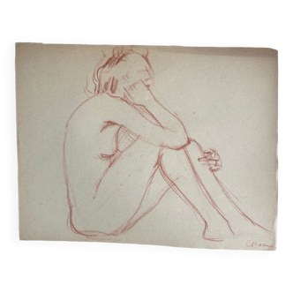 Female nude drawing