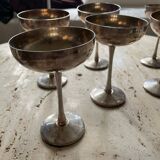 8 silver plated ice cream cups, Italy