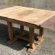 Table à manger, années 30 / 40, Art Déco, à allonges, bois massif, extensible, pieds lyre, pattes de