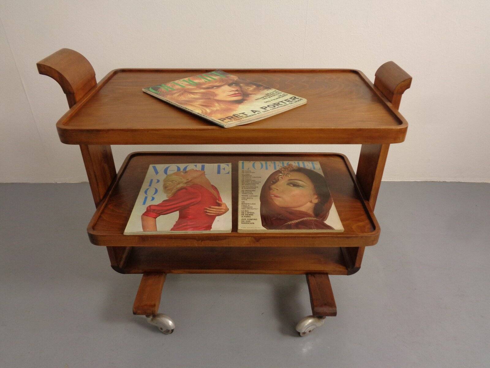 Art Deco Rollable Serving Cart, 1930s