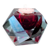 Murano Sommerso Block Candle Holder Design 60/70 Visible Label