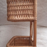 Vintage rattan shelf