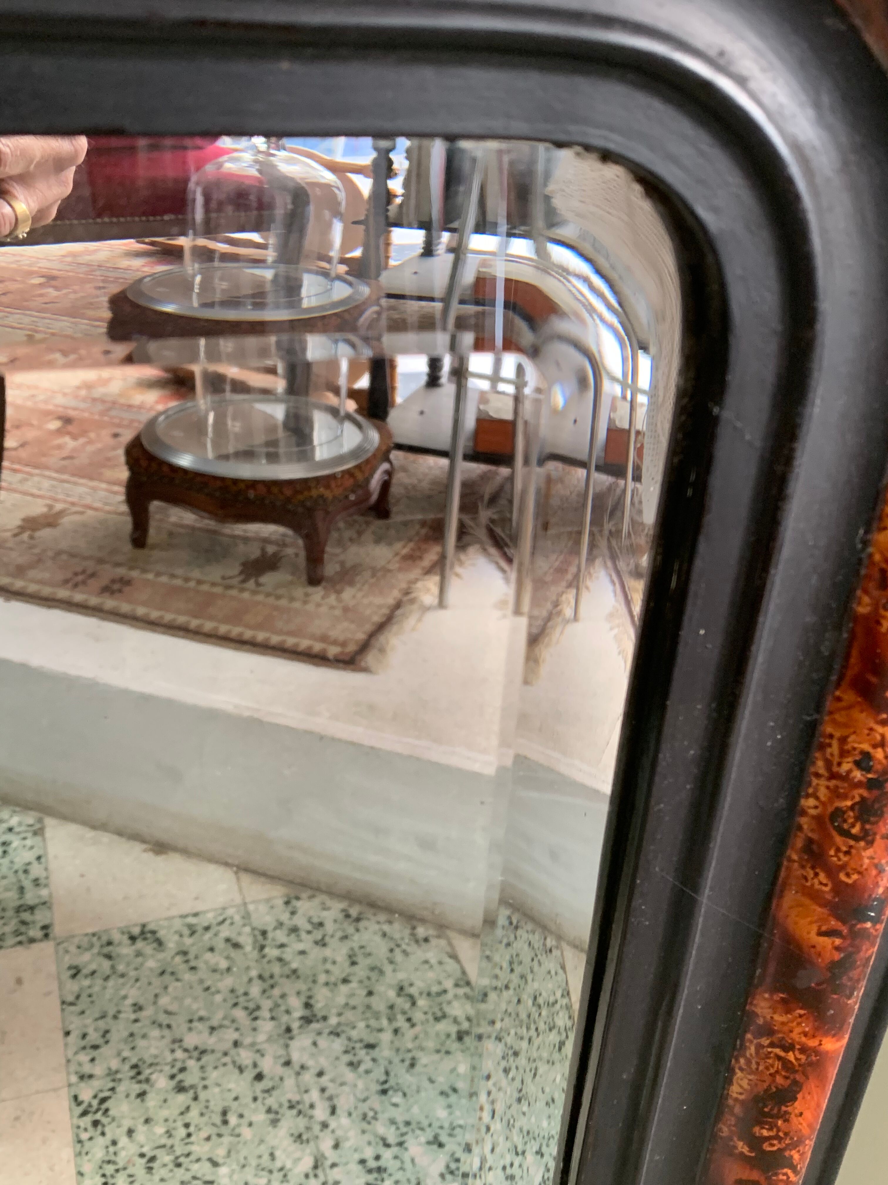 Old mirror, beveled ice, Louis-Philippe