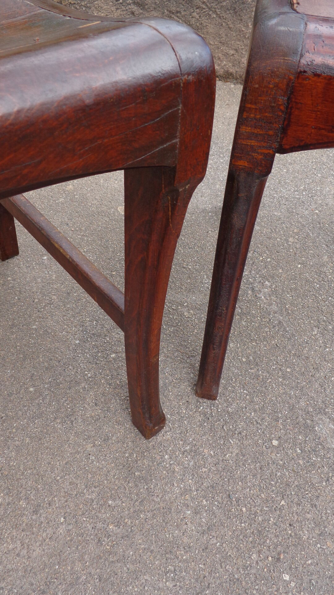 3 brewery chairs early twentieth century