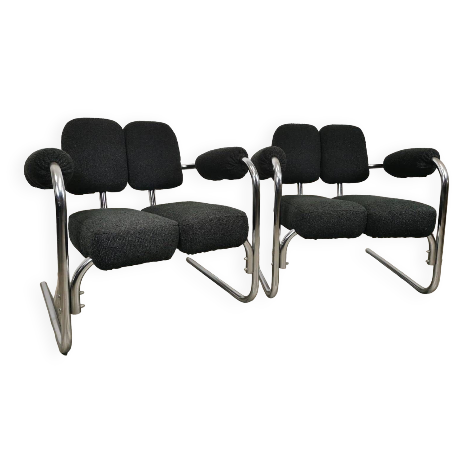 Mid-century restored armchairs