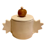 Glazed ceramic box of French artisanal manufacture vallauris