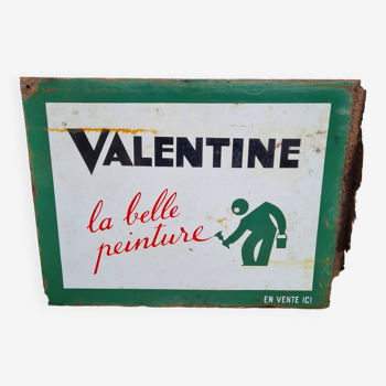 Plaque émaillée Valentine