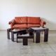 Stackable nesting tables by Gianfranco Frattini for Cassina (set of 3)