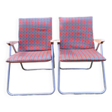 Pair of vintage Kettler Germany folding garden armchairs