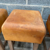 Vintage cognac stools from the 60s