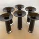 Six soliflore vases glass paste Maria Vinka