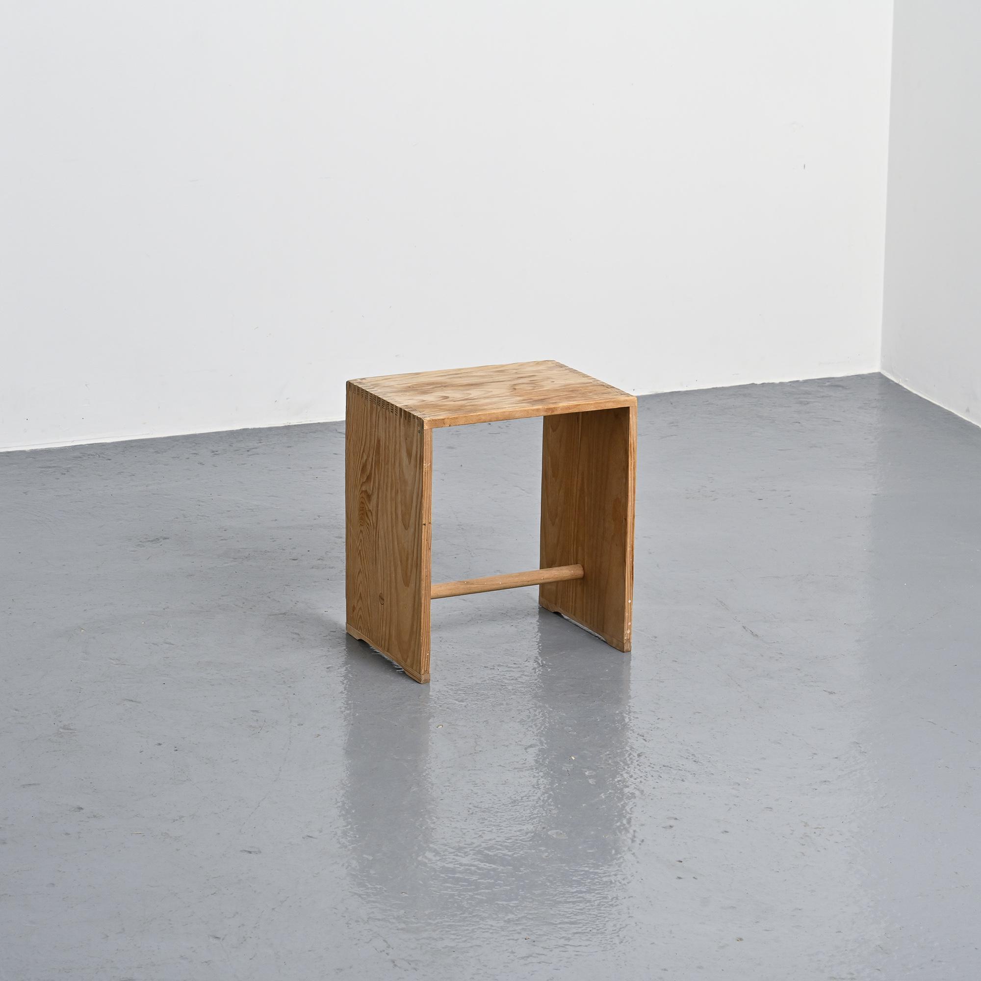 Limited edition signed Ulm stool by Max Bill, Wohnbedarf, 1992